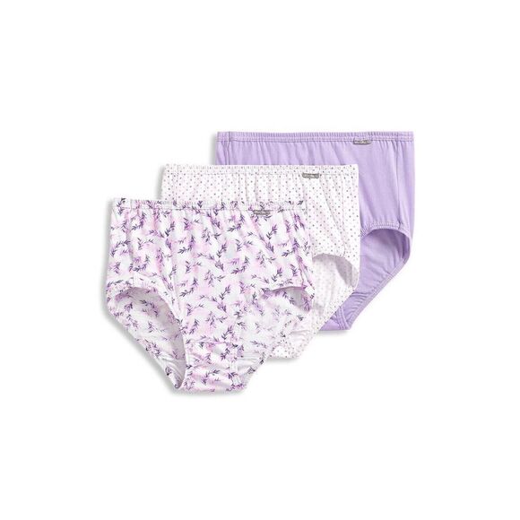 JOCKEY ELANCE Brand new size 6 M briefs 3 pk. purple & pink 100% cotton - Picture 1 of 4